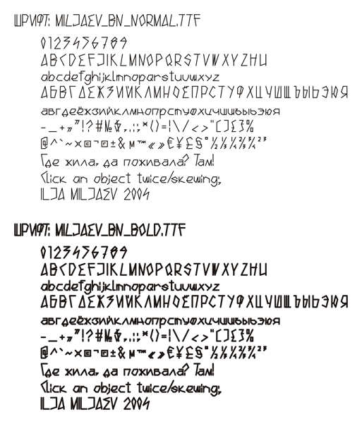       ,     -   ttf - True Type Fonts.